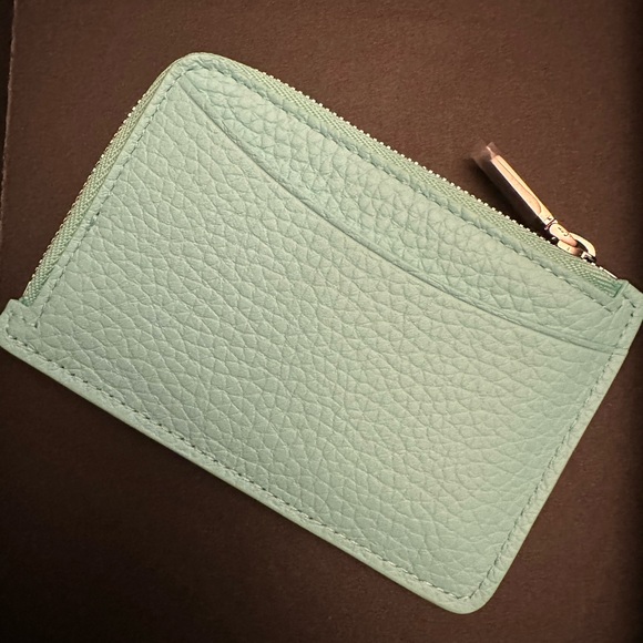 Tiffany & Co. Tiffany Blue Leather Zippered Wallet (slim) - Picture 3 of 5